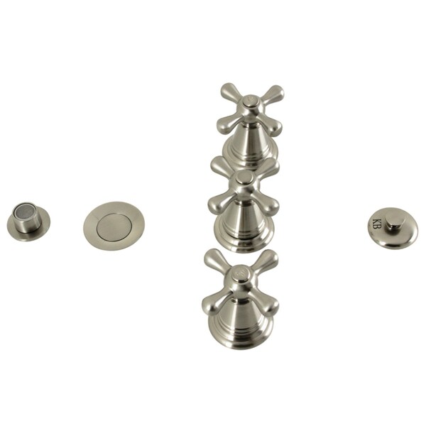 ThreeHandle Bidet Faucet, Brushed Nickel